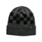 Checked Beanie Charcoal Heather - One Size