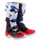 Tech-3 MX Boots White/Bright Red/Dark Blue 8