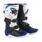 Tech-3S Youth MX Boots White/Black/Enamel Blue 4