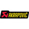 Akrapovic Muffler Decal Heat Resistant Aluminium - Horizontal 150x44mm