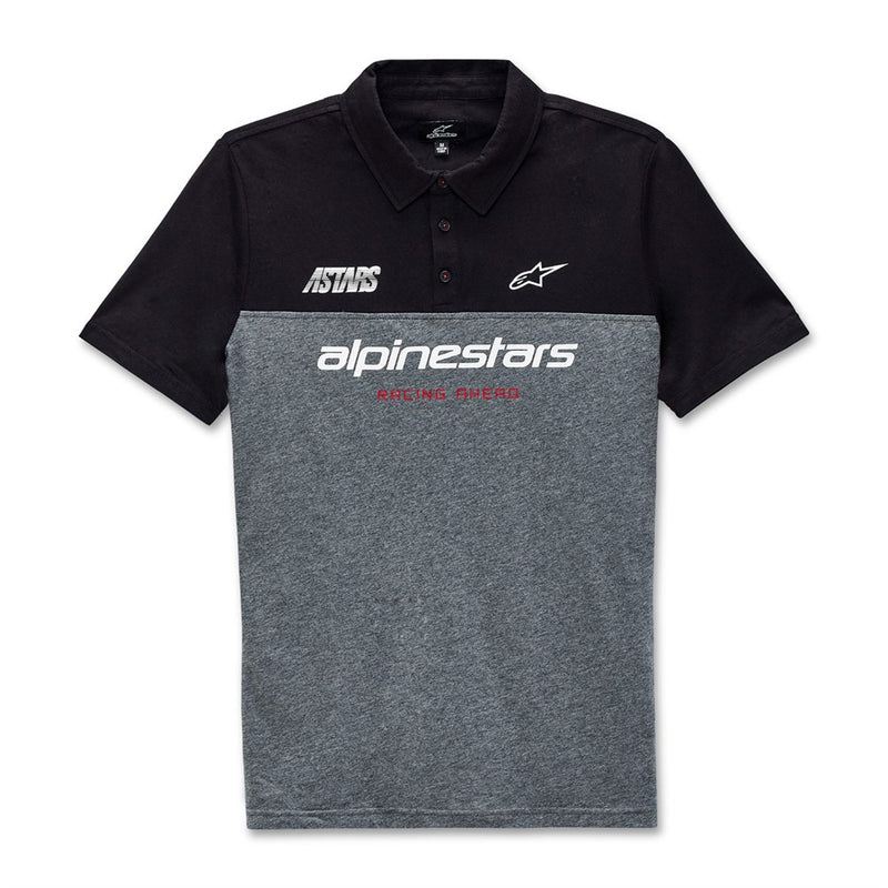 Paddock Polo Black/Charcoal Heather S