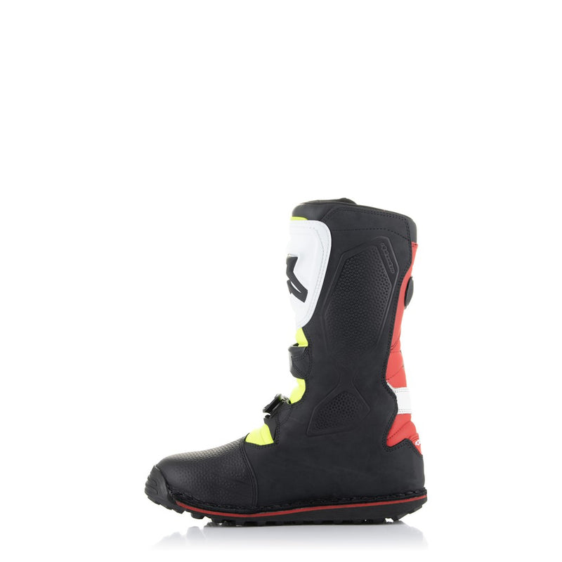 Tech-T Trials Boot White/Red/Yellow Fluoro 11