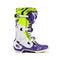 Tech-10 MX Boots Limited Edition Dirt Studios White/ Purple/Yellow Fluoro 10