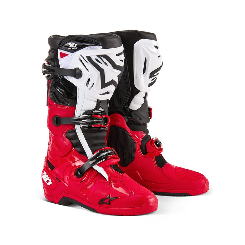 Tech-10 Enduro Boots Bright Red/Black/White 11