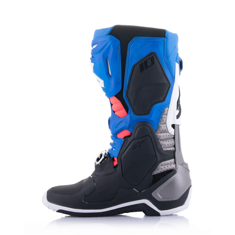 Tech-10 Supervented Boots Black/Enamel Blue/Purple/White 10