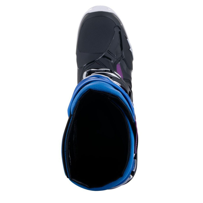 Tech-10 Supervented Boots Black/Enamel Blue/Purple/White 11