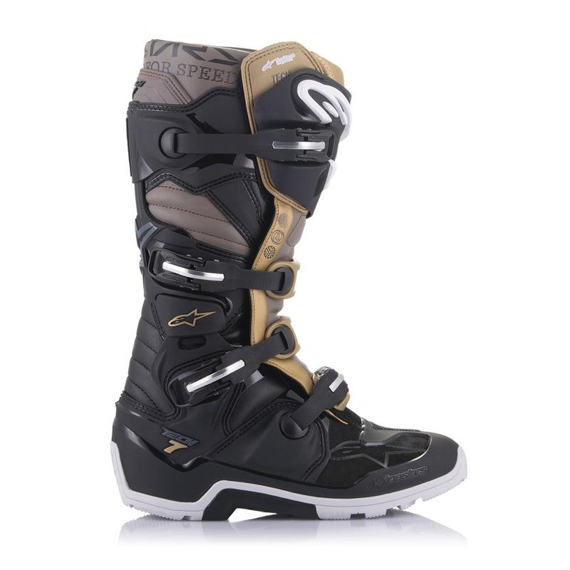 Tech-7 Enduro Drystar Boots Black/Gray/Gold 8