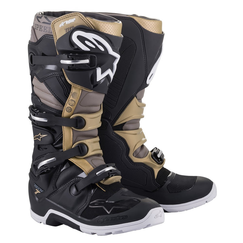 Tech-7 Enduro Drystar Boots Black/Gray/Gold 14