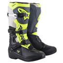 Tech-3 MX Boots Black/Cool Gray/Yellow Fluoro 14