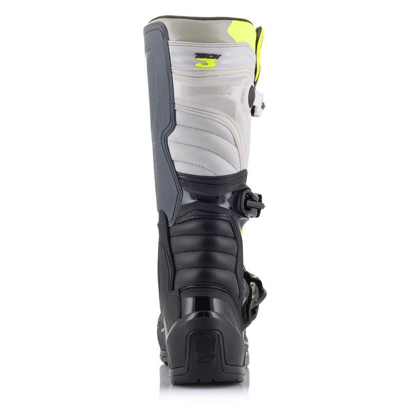 Tech-3 MX Boots Black/Cool Gray/Yellow Fluoro 14