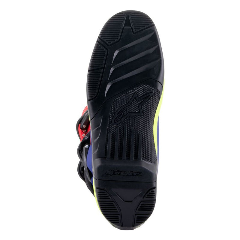Tech-3 MX Boots Bright Red/Dark Blue/Fluoro Yellow 13