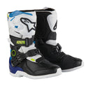 Tech-3S Kids MX Boots White/Black/Enamel Blue 13