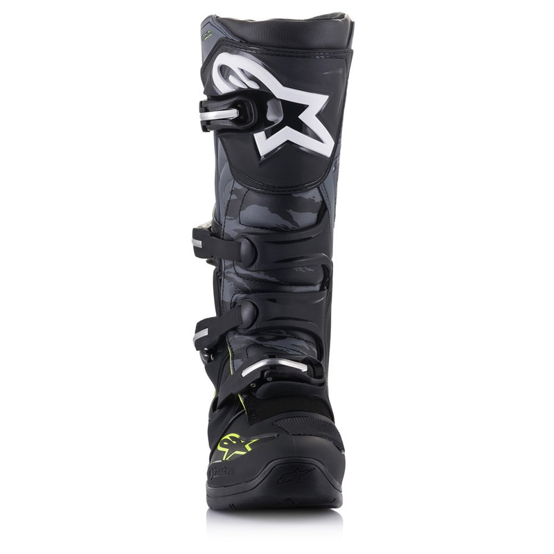 Tech-5 MX Boots Black/Cool Gray/Yellow Fluoro 8