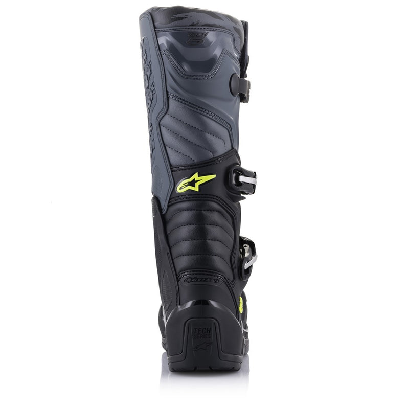 Tech-5 MX Boots Black/Cool Gray/Yellow Fluoro 8