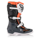 Tech-7S Youth MX Boots Black/Gray/White/Orange Fluoro 5