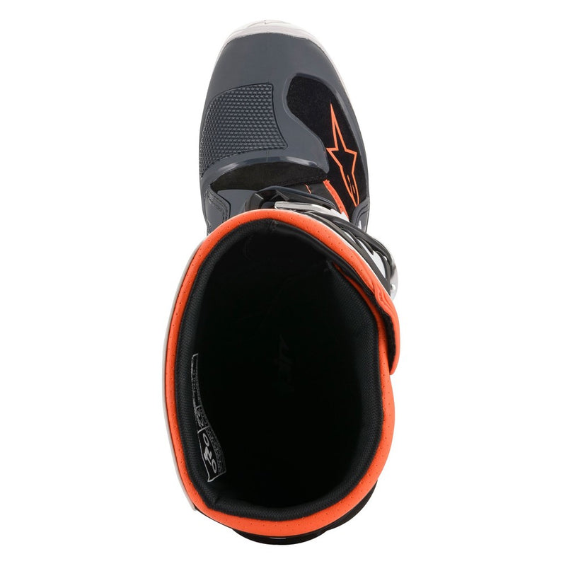 Tech-7S Youth MX Boots Black/Gray/White/Orange Fluoro 5