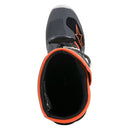 Tech-7S Youth MX Boots Black/Gray/White/Orange Fluoro 4