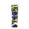Tech-7S Youth MX Boots Black/Enamel Blue/Yellow Fluoro 2