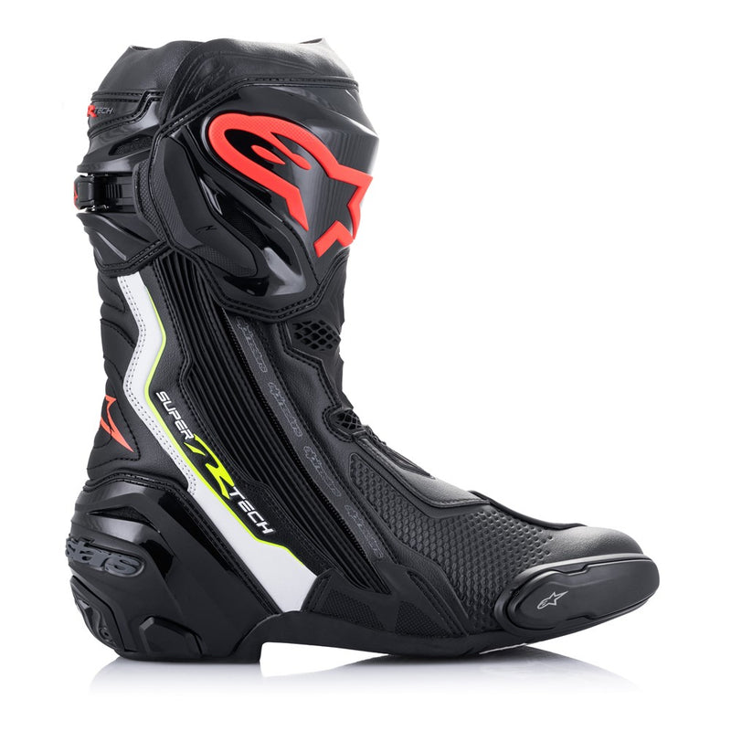 Supertech R Boots Black/White/Red Fluoro/Yellow Fluoro 44