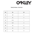 Oakley Footwear size chart