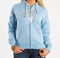 Hoody Womens Curly Blue Large
