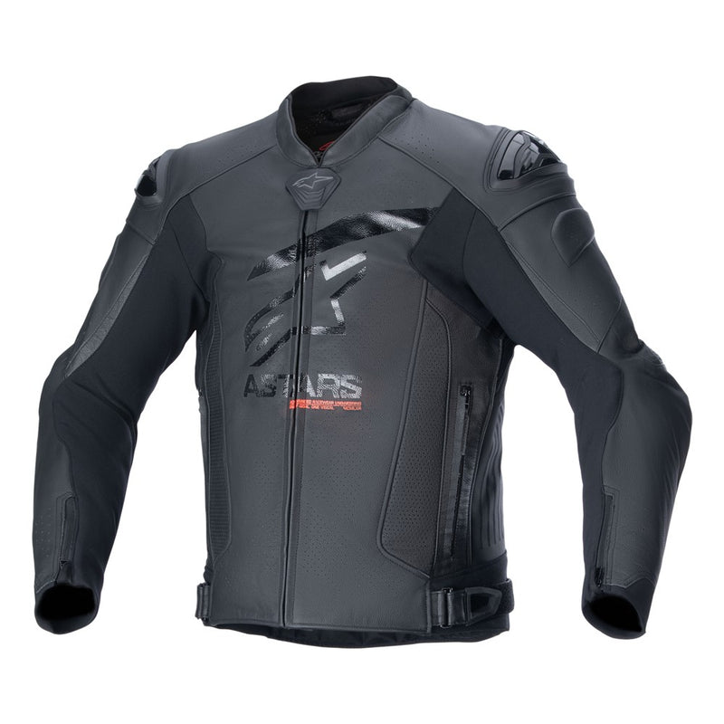 GP Plus R v4 Airflow Leather Jacket Black/Black 58