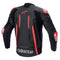 Fusion Leather Jacket Black/Red Fluoro 48