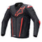 Fusion Leather Jacket Black/Red Fluoro 50