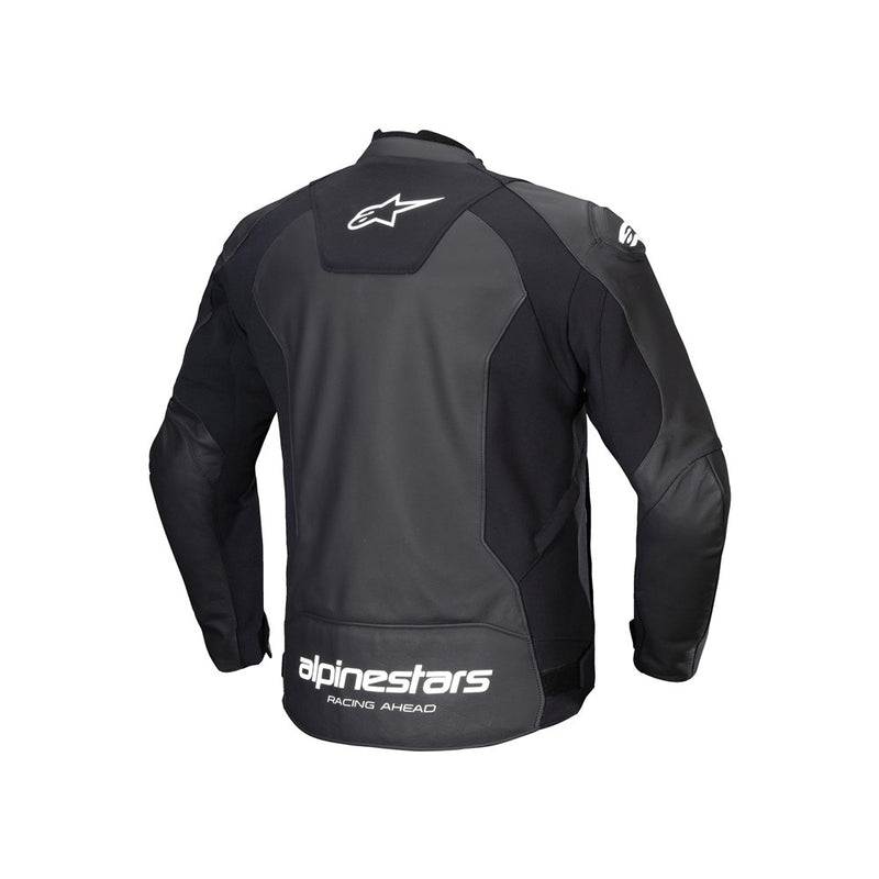 Faster v3 Leather Jacket Black/White 60
