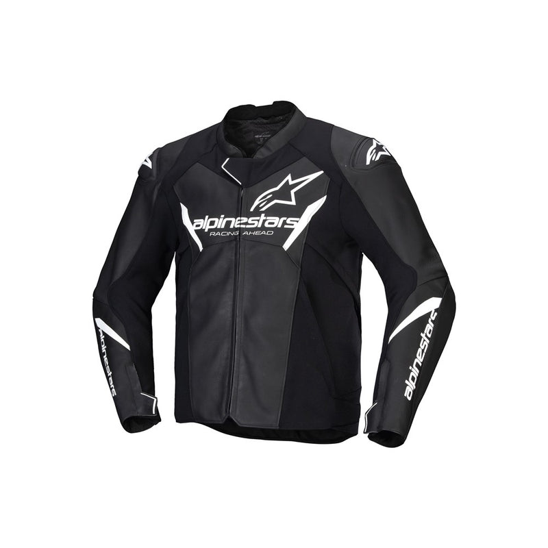 Faster v3 Leather Jacket Black/White 60