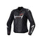 Stella Faster v3 Leather Jacket Black/White/Fluoro Coral 40