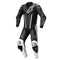 Fusion 1Pc Leather Suit Black/White 46