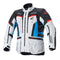 Honda Bogota Pro Drystar Jacket Ice Gray/Blue/Bright Red XXL