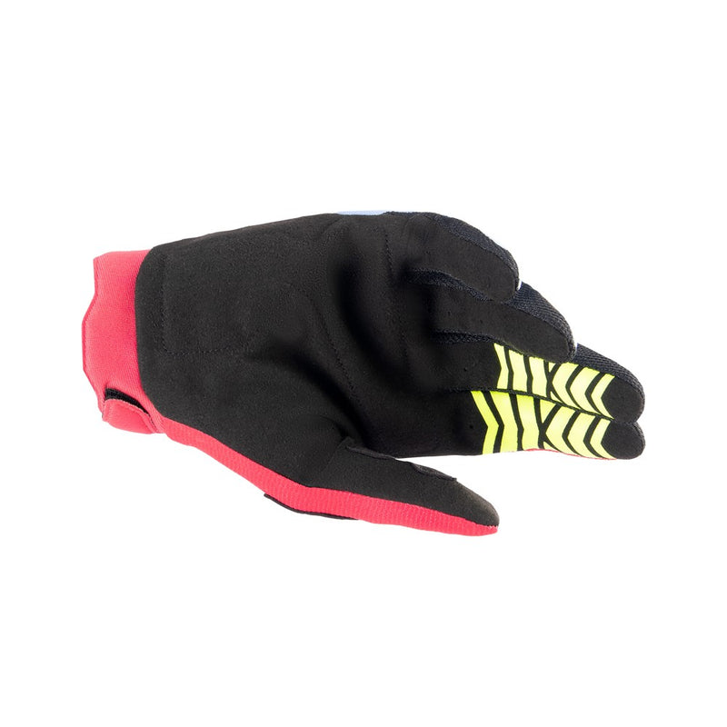 Youth Full Bore Gloves Light Blue/Red Berry/Black XXS