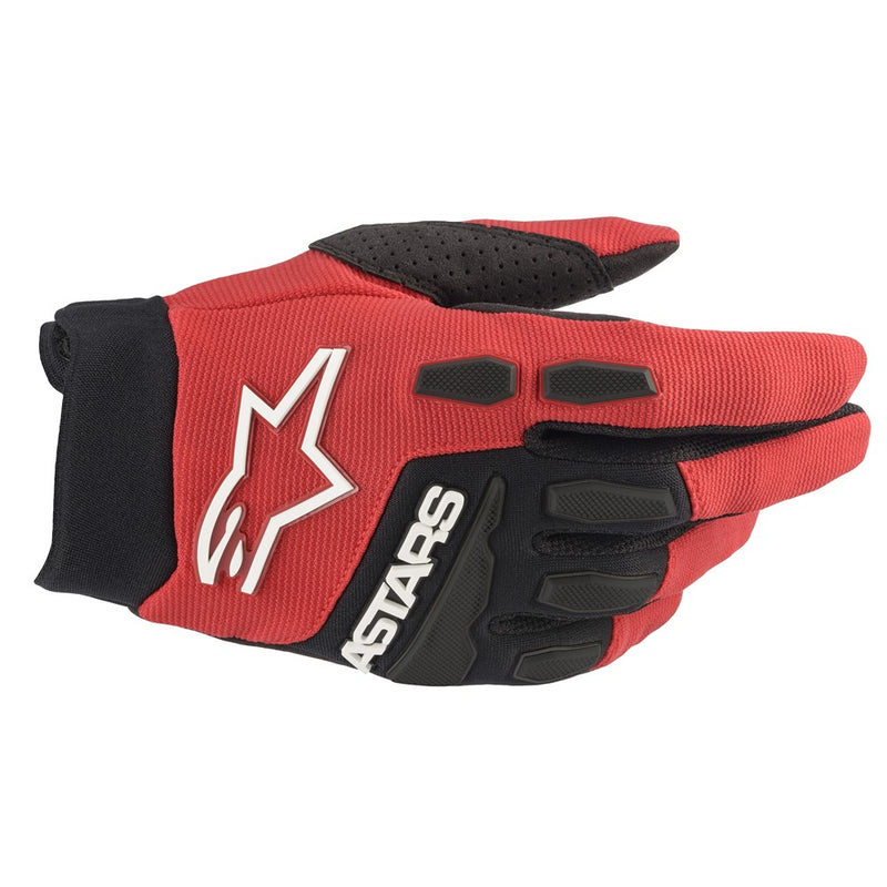 Youth Full Bore Gloves Bright Red/Black XXS