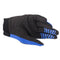 Youth Full Bore Gloves Blue/Black M
