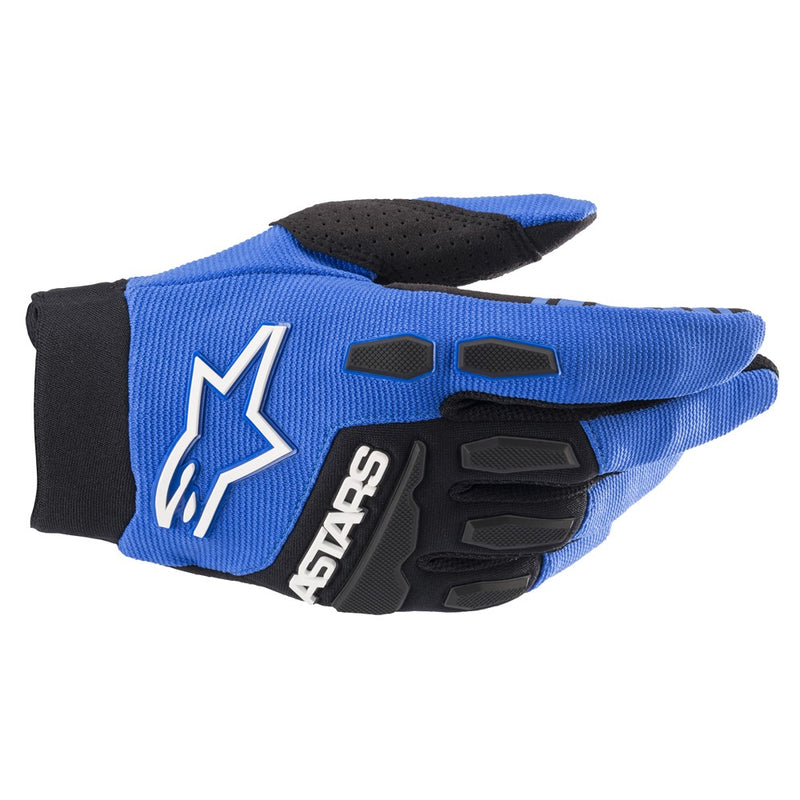 Youth Full Bore Gloves Blue/Black M