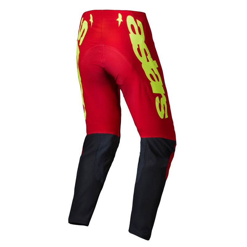 Supertech Maker Pants Bright Red/Yellow Fluoro 34