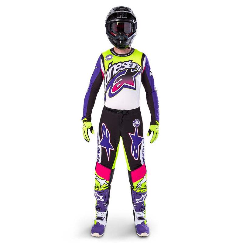 Supertech Limited Edition Dirt Studios Pant White/Purple/Yellow 30