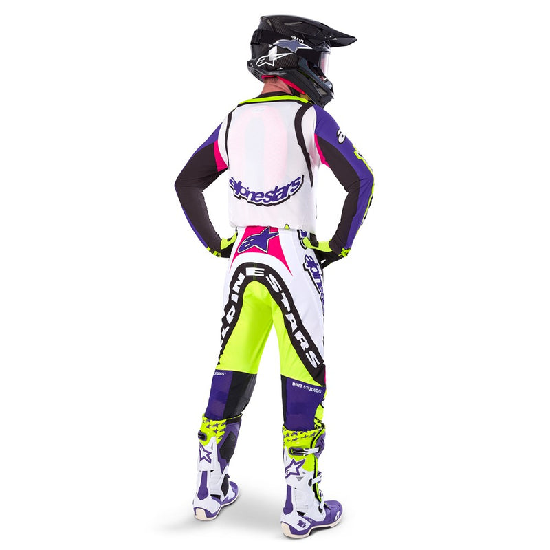 Supertech Limited Edition Dirt Studios Pant White/Purple/Yellow 30