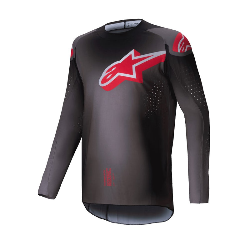 Supertech Lipan Jersey Smoke/Bright Red XL