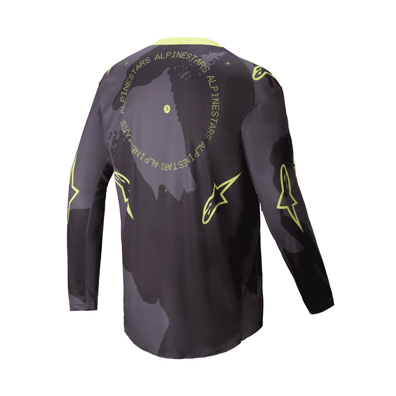 Racer Hollow Jersey Dark Grey/Yellow Fluoro S