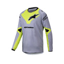 Youth Racer Veil Jersey Gray/Yellow Fluoro L