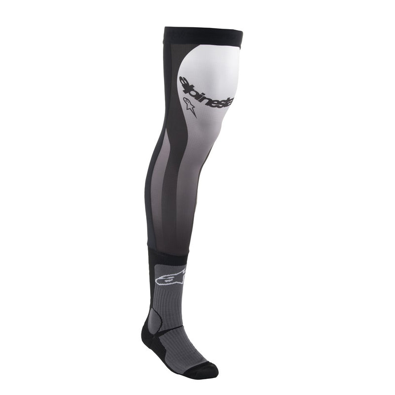 Knee Brace Socks Black/White L/XXL