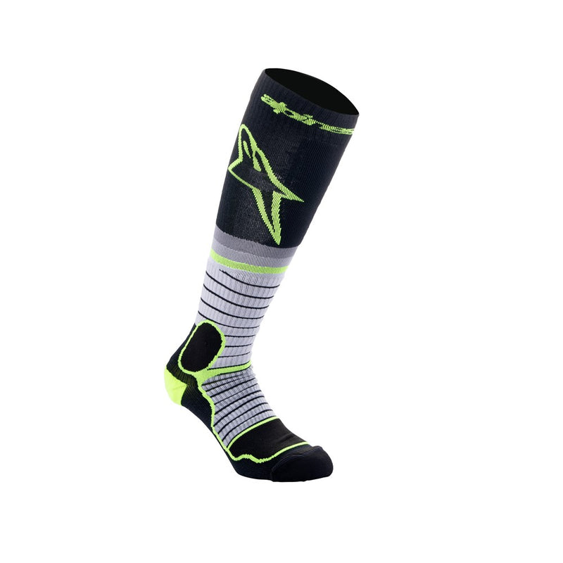 MX Pro Socks Black/Gray/Yellow Fluoro S