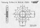 Sprocket Front YZ125 YZ250F YZ250FX 14T