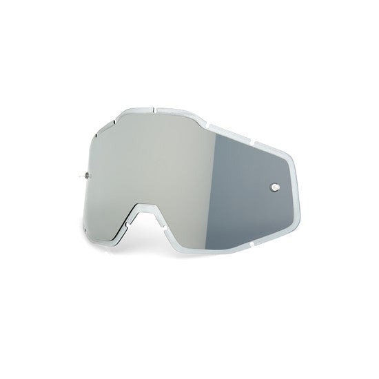 Gen1. Adult Injected Lens Silver Flash Mirror/Clear Anti-Fog - Racecraft/Accuri/Strata