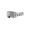 Vision 8 Corp Goggle White - Mirror Silver Lens