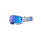 Vision 8 Corp Goggle Blue/White - Mirror Blue Lens