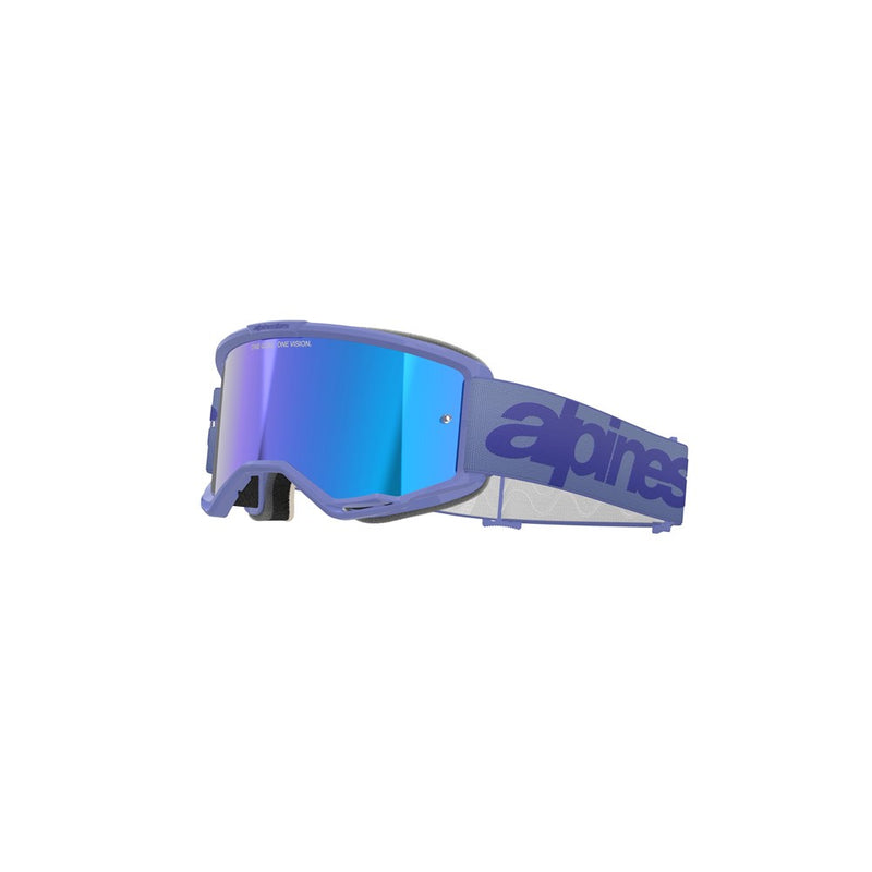 Vision 5 Wordmark Goggle Purple - Mirror Blue Lens